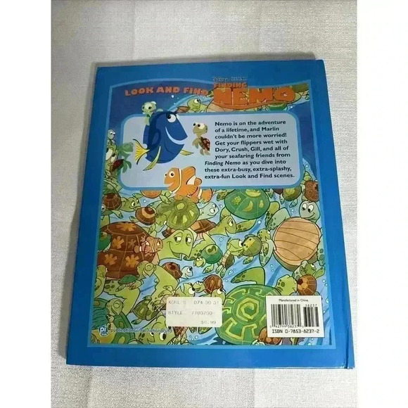 Disney Finding Nemo Look and Find‎ Series Hardcover Book Good Condition - Picture 3 of 7